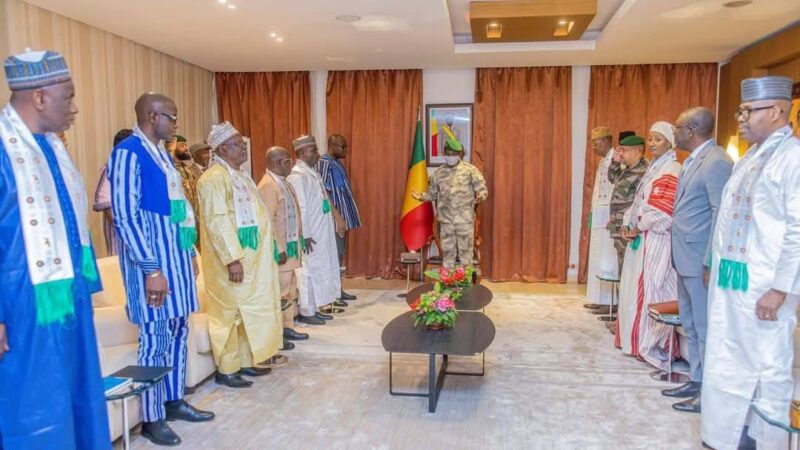 Alliance des États du Sahel :Le Président Assimi GOÏTA, reçoit les ministres en charge des questions de développement   