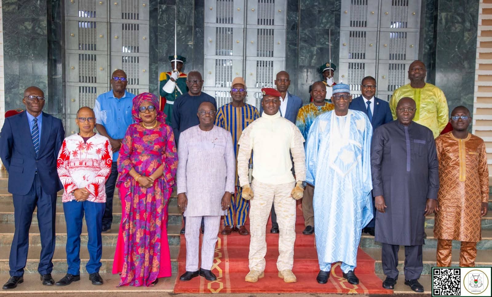 Ouagadougou :Des présidents de cours constitutionnelles venus remercier le Capitaine Ibrahim TRAORÉ