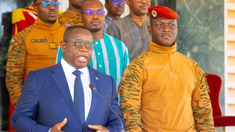 VISITE OFFICIELLE AU PALAIS DE KOULOUBA:Le Président Julius Maada BIO réaffirme le soutien de la Sierra-Leone au Burkina Faso