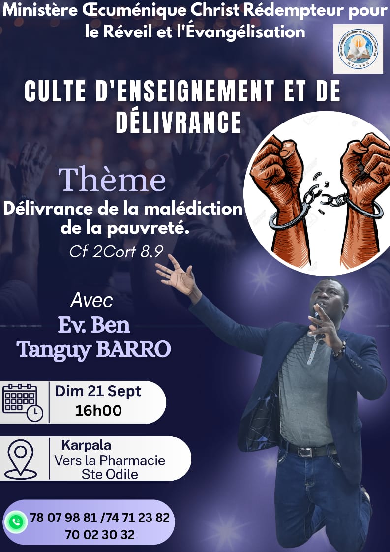 Foi et abondance: l&rsquo;évangéliste Ben Barro veut briser les chaînes de la pauvreté