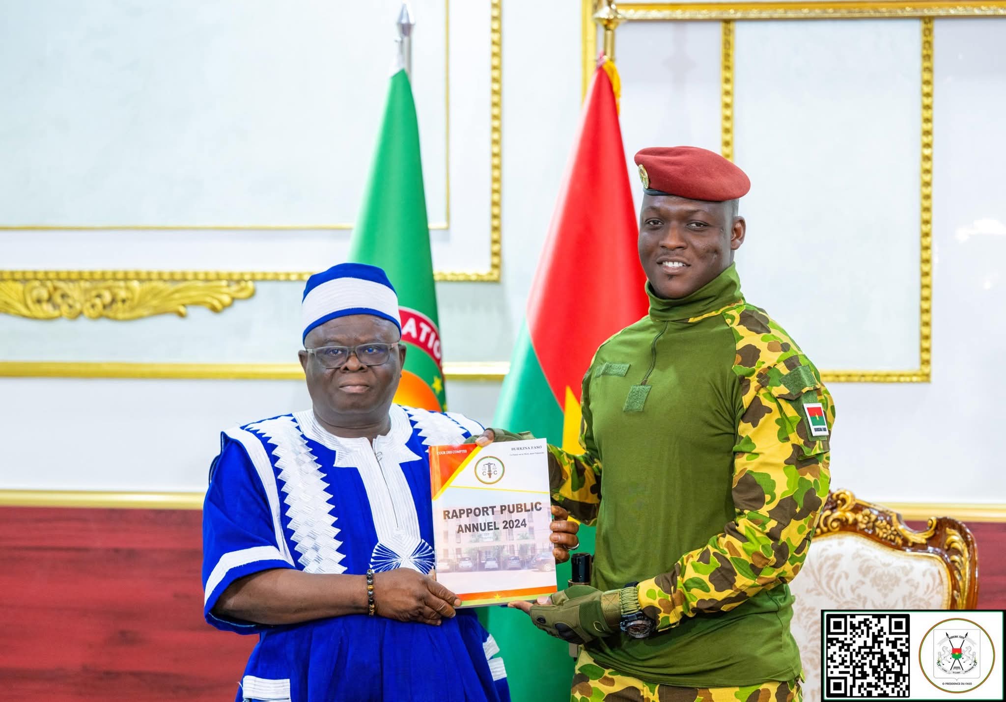 Cour des comptes:Le Rapport 2024 remis au Capitaine Ibrahim TRAORÉ