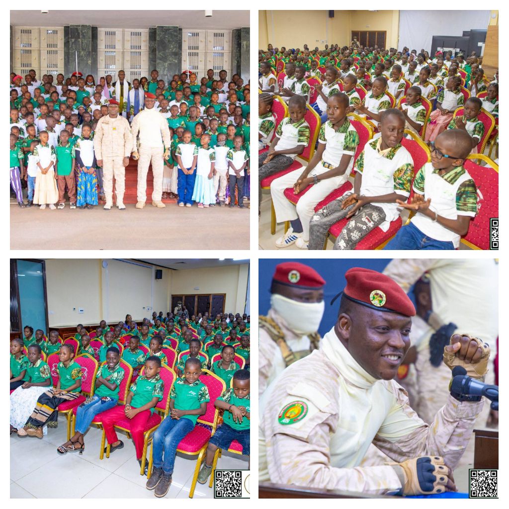 Le Capitaine Ibrahim TRAORÉ aux pupilles de la Nation :« Vous êtes les vrais héros de cette Nation ! »