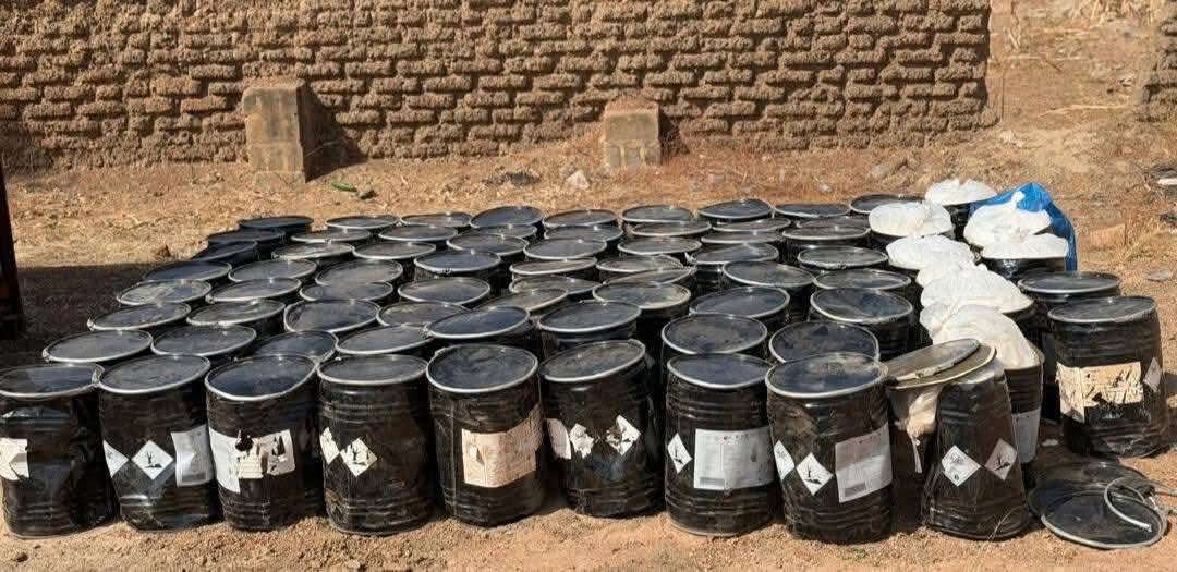 Boromo : Saisie spectaculaire de 81 fûts de cyanure par la Douane