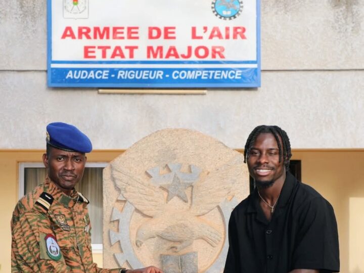 Solidarité nationale : Giorgi Minoungou fait un don aux orphelins de l’Armée de l’Air