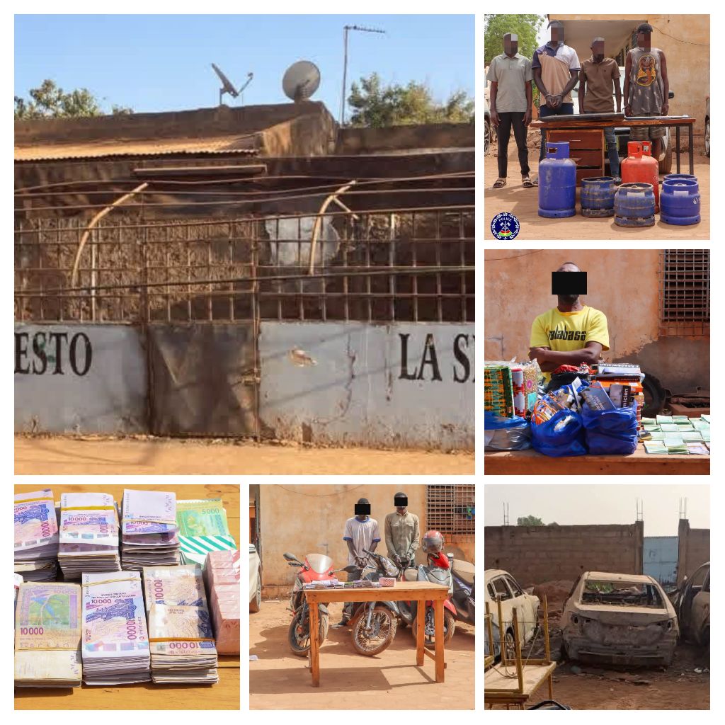 Ouagadougou : la police démantèle quatre(4) réseaux de malfaiteurs