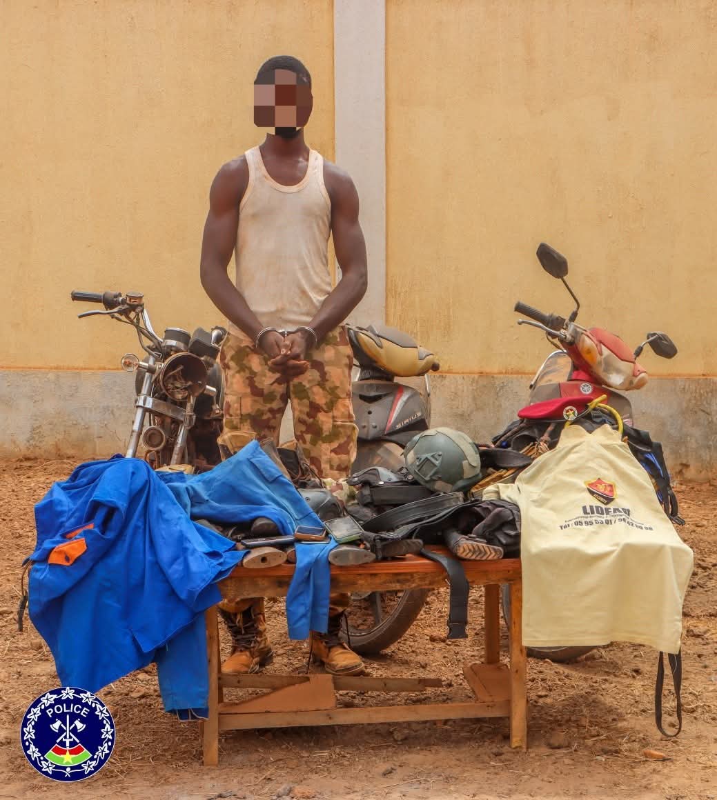 Ouagadougou : Un présumé voleur d’armes des sociétés privées de sécurité mis aux arrêts par la Police  