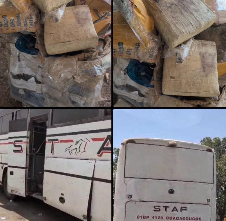 Saisie de drogue à Sabou : 14 kg découverts dans un car
