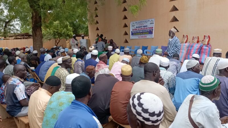 Tougan : La Ligue Islamique du Faso solidaire des personnes déplacées internes 