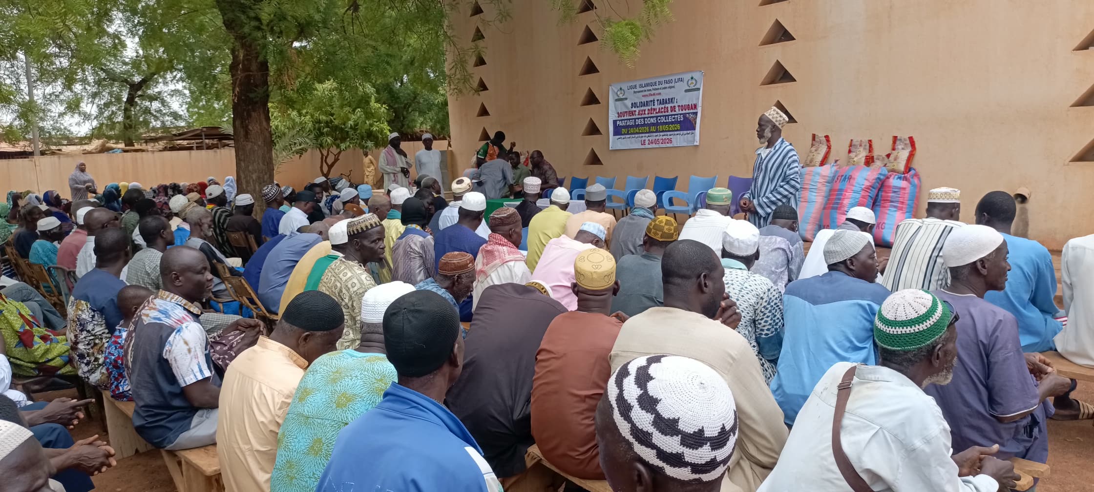 Tougan : La Ligue Islamique du Faso solidaire des personnes déplacées internes 