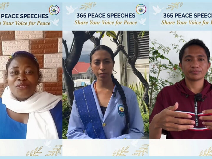 Fin réussie de la première édition du “365 Peace Relay Speech” : des voix unies pour la paix
