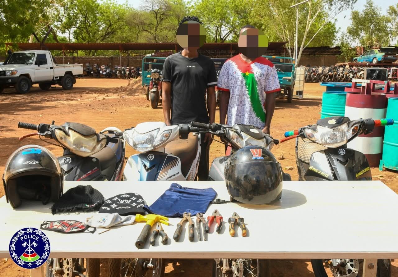 Ouagadougou : la Police démantèle un réseau de cambrioleurs opérant dans plusieurs quartiers