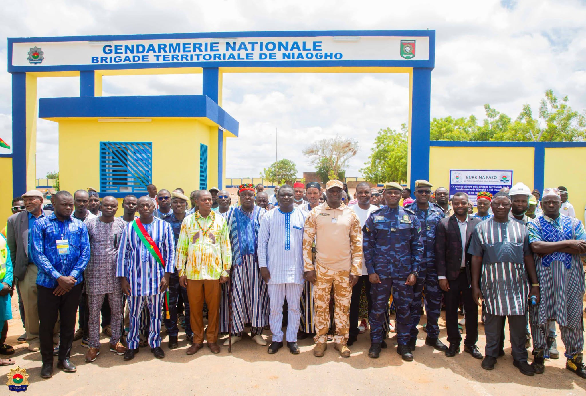 Initiative citoyenne pour l’érection de la clôture de la Brigade Territoriale de Gendarmerie de Niaogho : plus de 85 millions FCFA mobilisés avec à la clé un rempart dressé pour une meilleure sécurisation des populations de la zone