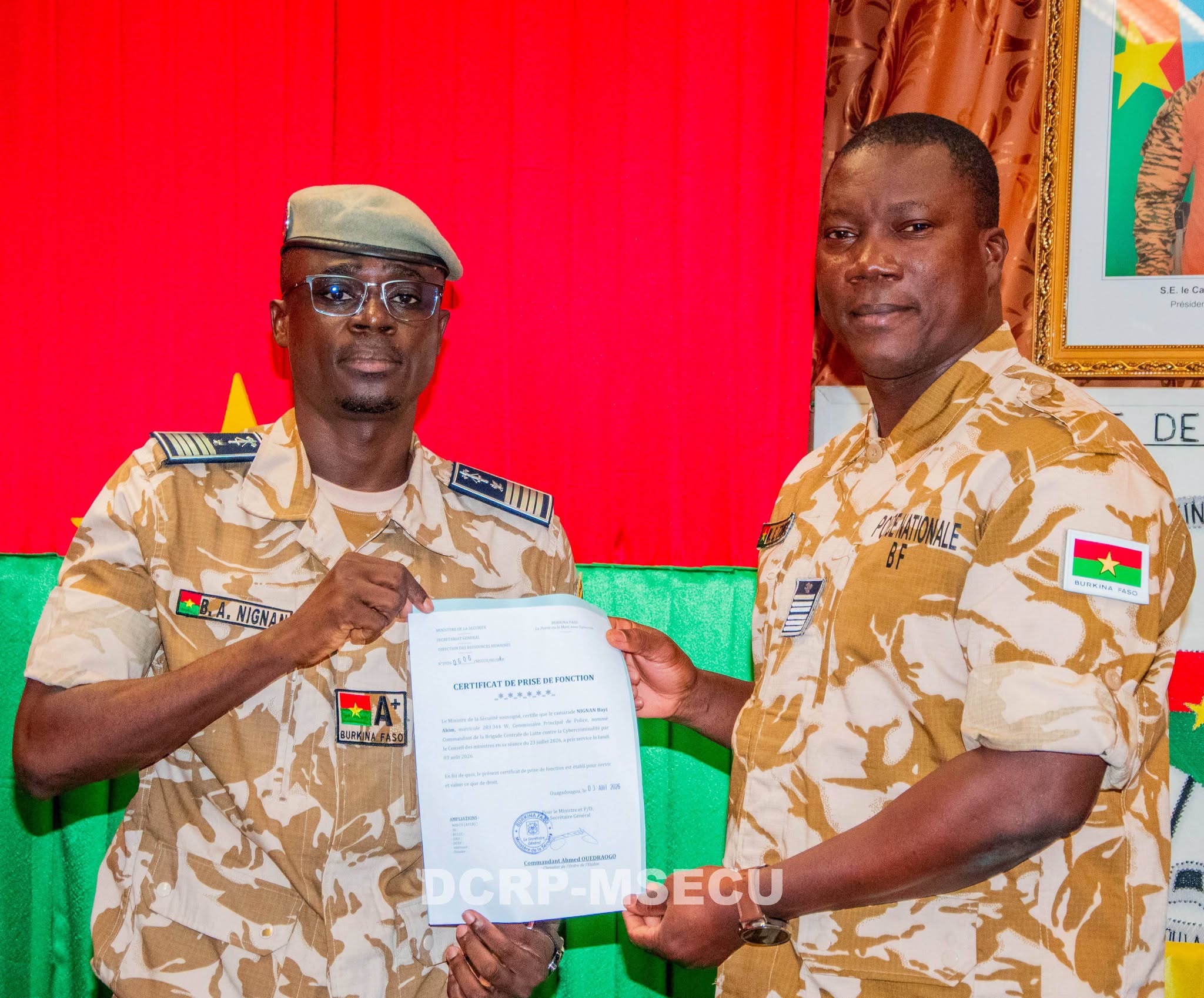 BCLCC : le Commissaire principal Bayi Akim NIGNAN officiellement installé