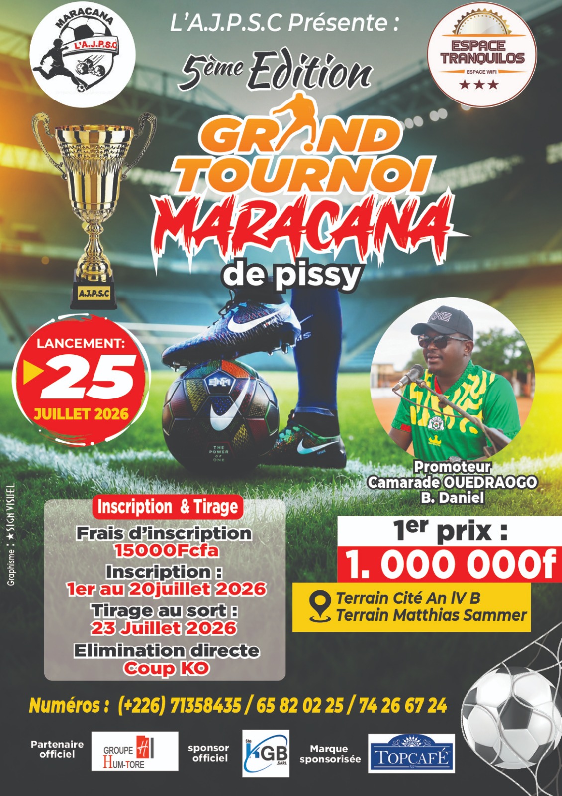 Grand Tournoi Maracana de Pissy : la 5ᵉ édition mise sur la cohésion sociale et la promotion des jeunes talents